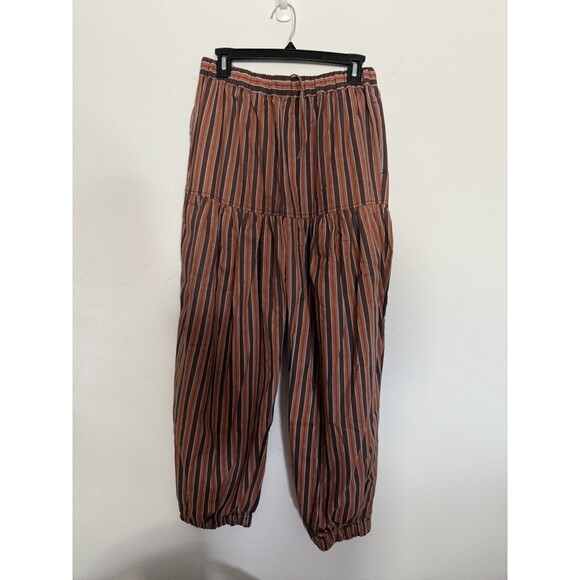 Free People Ellie Striped Pull-On Barrel Pants Extra Small XS Daisy Combo New - Picture 7 of 12